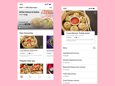 Food Delivery App appui ecommerce food and beverage food and drink food app food app ui icondesign interaction design userexperiencedesign userinterfacedesign visual design