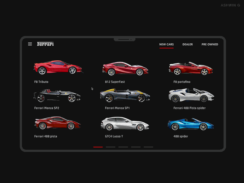 Micro Interaction ecommerce ferrari icondesign interaction design motion design protopie smootanimation ui interaction userexperiencedesign userinterfacedesign visual design