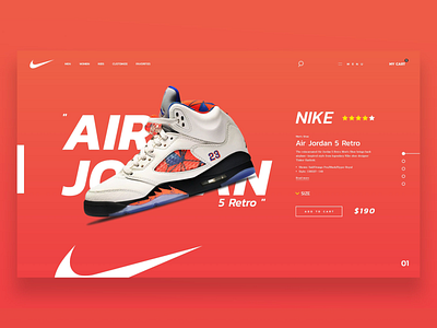 Nike Online Shopping Web Design interaction design ui design uiuxdesign userexperiencedesign userinterfacedesign visual design