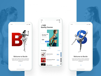 Fitness App UI Design adobe photoshop adobexd appui daily 100 challenge dailyuichallenge fitness app fitness club fitness logo fitnessapp interaction design ui uiuxdesign userexperiencedesign userinterfacedesign uxresearch visual design