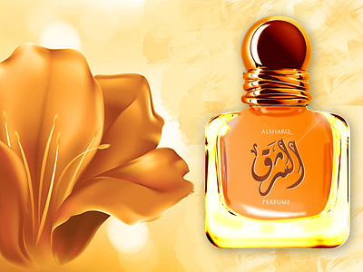 Alsharq perfume branding graphic design logo