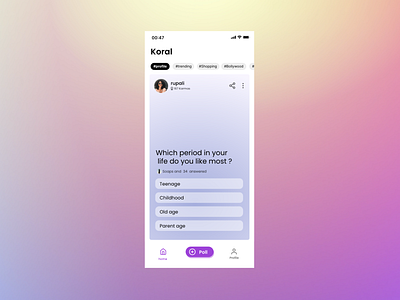 Koral - App Redesign design