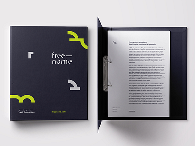 Branding for Freenome brand branding design good knife studio logo typography