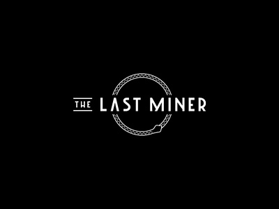 The Last Miner art deco design good knife studio graphic design logo snake web design