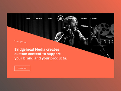 Bridgehead Media UX/UI bridgehead desktop media ui ux website