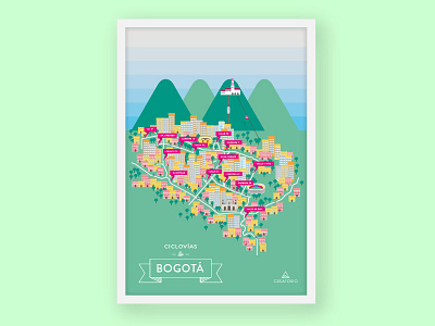 Poster for Creatorio bicycle bogota creatorio poster print