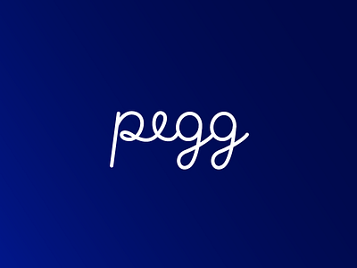 Pegg branding lettering logo pegg