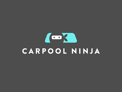 Carpool Ninja brand branding carpool logo ninja