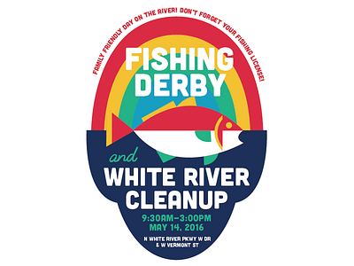 Fishing Derby event flyer graphic design graphics illustration vector