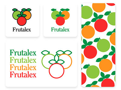 Frutalex 🍏🍊🍎 brand design branding logo logo design