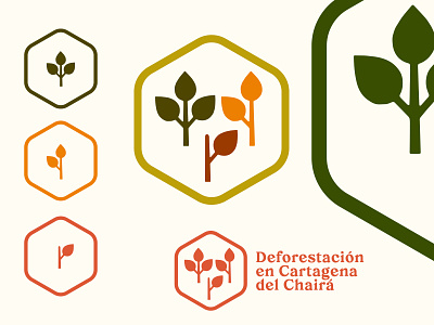 Deforestación Logo branding graphic design logo