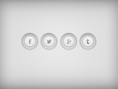 Social buttons buttons facebook glare googleplus grey ios iphone share tumblr twitter ui white