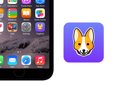 Corgi App Icon app icon corgi dog icon illustration