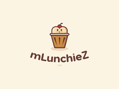 mLunchiez art baker bakery baking branding chef illustrator logo pastry