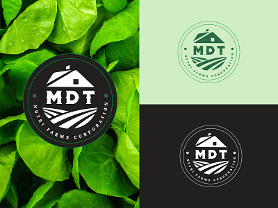 MDT Nutri Farms Corporation branding davao design farm farmers farmers market farming flat food illustrator logo nature nature art nutrition philippines typography