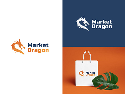 Market Dragon art brand identity branding branding design design dragon illustration art illustrator logo market marketing campaign marketplace vector web