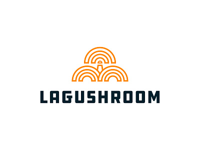 Lagushroom branding davao ddp design draplin laguna logo mushroom typography