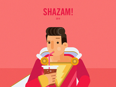 Shazam! art illustrator sketch space