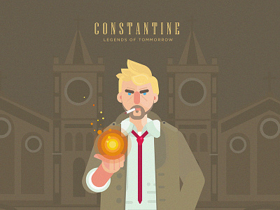 John Constantine anime comic art dc dccomics design tvseries vector