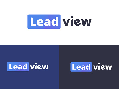 Leadview Branding Logo animations app flat icon identity illustration illustrator lettering logo logo animation minimal mobile type typography ui ux web website