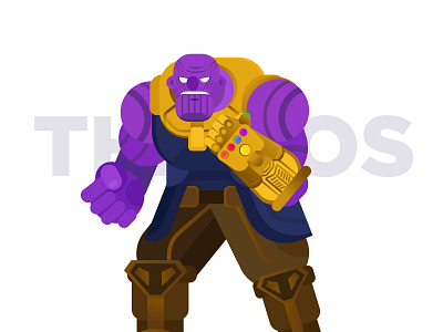 Thanos 2d animations app art artist avengers avengers endgame branding dc design icon illustration illustrator logo logo animation marvel superhero typography ui