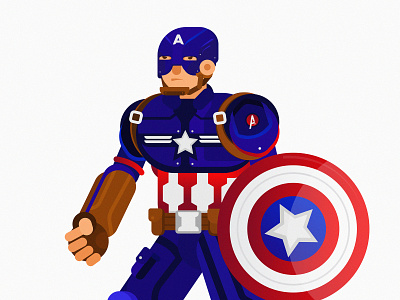 Captain America art avengersendgame captain america chris evans design fan art first avengers illustration infinity war marvel studios vector