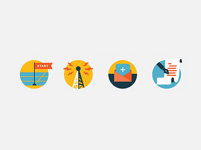 On-boarding Icons badges icon design icons illustration onboarding services themes vector