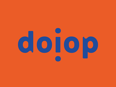 Doiop wordmark identity logo wordmark