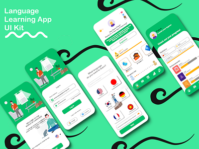 Language Learning Application UI Kit