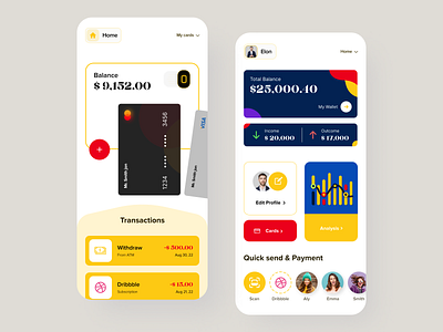 Finance management - Mobile app Ui