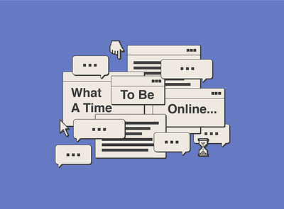 What a Time to Be Online apparel design helen oldham illustration illustrator screenprint t shirt design web