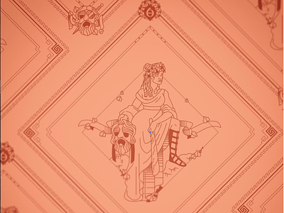 Melpomene Bandana Design apparel bandana beauty design greek helen oldham illustration illustrator kickstarter kickstarter campaign melpomene muse mythology the 9 muses tragedy woman women