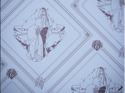 Polyhymnia Bandana Design agriculture apparel bandana beauty design greek helen oldham illustration illustrator kickstarter kickstarter campaign muse mythology poetry the 9 muses woman women