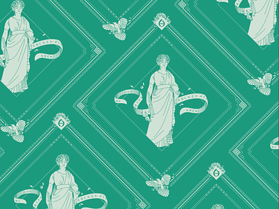 Euterpe Bandana Design apparel bandana beauty design greek helen oldham illustration illustrator kickstarter kickstarter campaign muse mythology the 9 muses woman women
