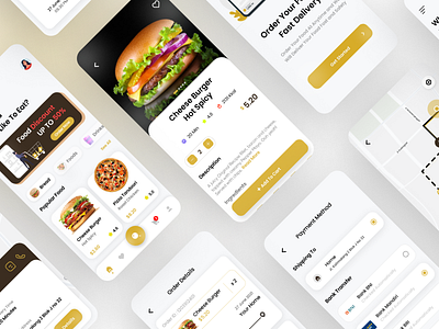 Food Delivery chef app deliver designapp eat eating food food and drink food and trick food deliver app food delivery food design foods mobileapp payment method restaurant app tracking app ui uidesign uiux ux