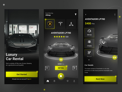 Car Rental App Concept