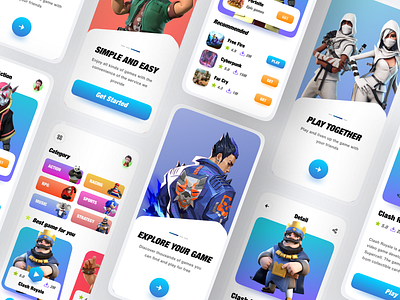 Game Store App Concept 3d 3d art app app design clean game game app game shop game store game store application games games app gaming mobile shop app store store app ui ux