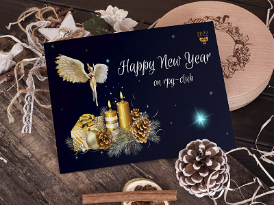 New Year's card card design new year new year card webdesign