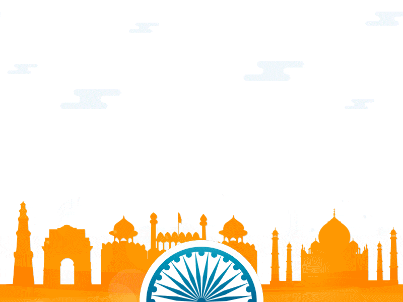 Happy 69th Republic Day 26 jan 69th animation clean day designer flag hindu india nation republic