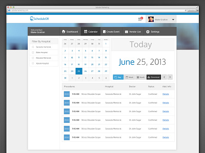 Schedule OR - Calendar Update calendar date flat schedule ui ux website design