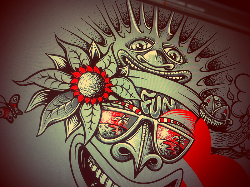 WIP: apparel design mike friedrich cuke illustration digital illustrator hrlqn