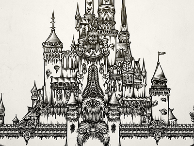 Castle of Dreams b/w cuke digital harlequin hrlqn illustration illustrator mickey mouse micky mouse mike friedrich