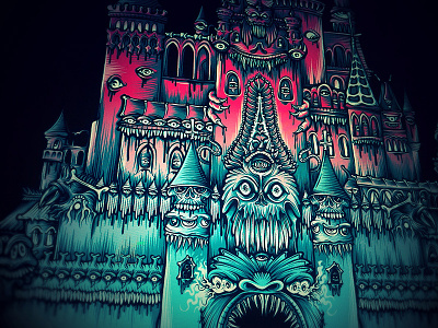 WIP: Castle Of Dreams cuke digital harlequin hrlqn illustration illustrator mickey mouse micky mouse mike friedrich