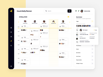 Schedule Management Dashboard for Gym Chains branding concept dashboard design fitness fitness app fitness center fitness club gym gym app sport sport app sports branding ui ux web web site website