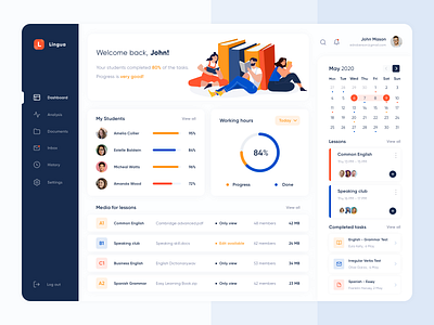 Data Dashboard for Language Tutors