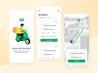 Drivers App for a Food Delivery Platform