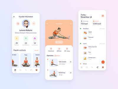 Personal fitness coach app