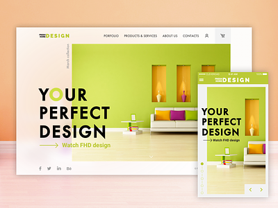 Your Perfect Design design ecommers furniture home interior ios mobile product shop web website