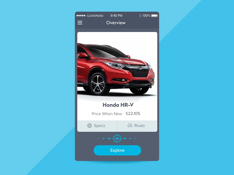 Car Explorer 360 - Animation 360 view app auto car card explorer gif interior ios panorama swipe