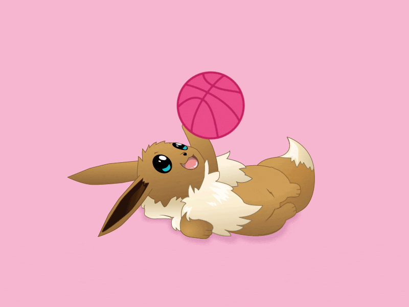 Pokémon Go ball character cute eevee gif illustration invitation pokeball pokémon pokémon go pokémongo